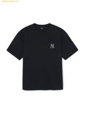  Áo Phông MLB Vintage Denim-like Monotive Oversized Short Sleeve T-shirt New York Yankees Black 3ATSM0763-50BKS 