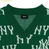  Áo Ghile Len MLB Classic Monogram Full-Panel Pattern Overfit Vest NY (Xanh Lá) 3AKPM0331-50GNN 