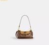  Túi Đeo Vai Coach Ashton Mini Shoulder Bag In Signature Canvas Vintage Brown CDB13 