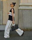  Túi Xách JW PEI Elora Woven Tote Bag - Black 