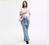  Túi Đeo Vai Coach Emily Shoulder Bag In Signature Denim Light Pink CEN04 
