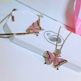  Dây Chuyên, Vòng Cổ Swarovski Butterfly Women's Necklace 