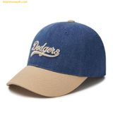  Mũ Lưỡi Trai MLB Culsive Lettering Denim Color Block Unstructured Ball Cap LA Dodgers Indigo - 3ACPVD24N-07INS 