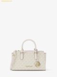  Túi Đeo Chéo Michael Kors Arden Small Signature Logo Messenger Bag Light Cream Multi 35S6G4XM1B 