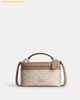 Túi Đeo Chéo Coach Cosmetic Case In Signature Canvas Sand CW728