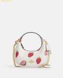  Túi Đeo Chéo Coach Carmen Mini Crossbody Bag With Strawberry Print 