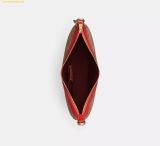  Túi Đeo Vai Coach Aria Shoulder Bag In Signature Canvas Tan Carnation CCL26 