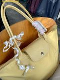  Túi Tote Longchamp Le Pliage One M Lime - Canvas 