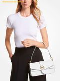  Túi Đeo Vai Michael Kors Greenwich Medium Saffiano Leather Convertible Shoulder Bag 35S5SGRL2L Trắng 