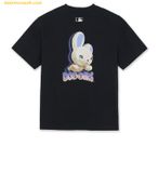 Áo Phông MLB Bunny back graphic oversized short-sleeve t-shirt LA Dodgers Black 3ATSN7163-07BKS 