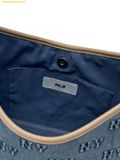  Túi Đeo Vai MLB Classic Monogram Denim Embossed Bucket Bag New York Yankees - 3ABMMD16N-50BLL L.Blue 
