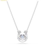  Dây Chuyền Swarovski Symbolica pendant Round cut, Pavé, Horse shoe, Blue, Rhodium plated 5746562 