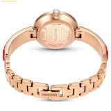  Đồng Hồ Swarovski Matrix bangle watch Swiss Made, Crystal bracelet, Red, Rose gold-tone finish 5690811 