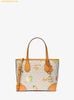  Túi Đeo Chéo Michael Kors Eva Extra-Small Printed Signature Logo Convertible Tote Bag Radiant Orange Melange 35S6GV0T0U 