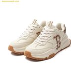  Giày Thể Thao MLB Korea Chunky Runner Classic Monogram Boston Red Sox Nâu - 3ASHCRM3N-43BRS 