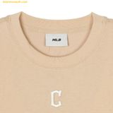  Áo Crop MLB Basic Small Logo Crop Short Sleeve T-shirt CLE (L.Beige) 3FTSB0443-45BGL 