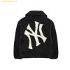  Áo Khoác Lông MLB Basic Stand Neck Mega Logo Soft Dumble Fleece Jumper New York Yankees 3AJPF3016-50BKS - Đen 