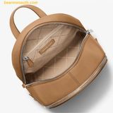  Balo Michael Kors Rhea Medium Pebbled Leather Backpack - Màu Nâu 