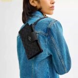  Ví Dài Coach Tech Wallet In Colorblock Signature Canvas - Black C2874 