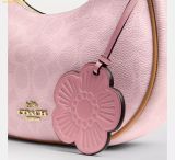  Túi Đeo Chéo Coach Emily Shoulder Bag In Signature Canvas With Charms Powder Pink CDW86 
