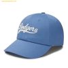 Mũ Lưỡi Trai MLB Culsive Lettering Unstructured Ball Cap LA (D.Blue) 3ACPVL34N-07BLD Xanh