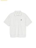  Áo Polo MLB Short-Sleeve T-Shirt CLE L.Melange Grey 3ARSB0153-45MGL 