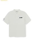  Áo Polo MLB Varsity Small Cursive Oversized Collared T-shirt New York Yankees - 3APQV0163-50IVS Ivory 