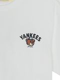  Áo Phông MLB New York Yankees Oversized Short Sleeve T-shirt with Mega Bear Back Graphic White 3ATSE0263-50WHS 