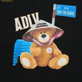  Áo Phông ADLV Pho Story X Adlv Road Sign Bear Short Sleeve T-Shirt Đen 