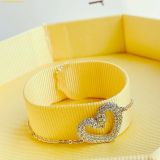  Vòng Tay , Lắc Tay Swarovski Una Bracelet Heart, White, Rhodium Plated 5625534 