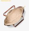  Túi Tote Michael Kors Charlotte Large Logo and Leather Top-Zip Tote Bag 35T0GCFT3B Trắng Logo 