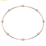 Dây Chuyền, Vòng Cổ Swarovski Constella necklace Round cut, Pink, Rose gold-tone plated 5640281 