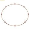  Dây Chuyền, Vòng Cổ Swarovski Constella necklace Round cut, Pink, Rose gold-tone plated 5640281 