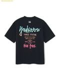  Áo Phông MLB Basic Street Color Letter Oversized Short Sleeve T-shirt New York Yankees 3ATSB1563-50BKS Black 