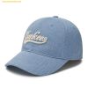 Mũ Lưỡi Trai MLB Culsive Lettering Denim Unstructured Ball Cap NY (L.Blue) 3ACPVD14N-50BLL