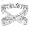  Nhẫn Swarovski Hyperbola ring Infinity, White, Silver-tone finish 5677632 