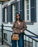  Túi Xách JW PEI Lucia Classic Top Handbag Nâu 