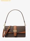  Túi Đeo Chéo Michael Kors Greenwich Medium Signature Logo Shoulder Bag 35S5GGRL2B 