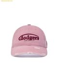  Mũ Lưỡi Trai MLB Vintage Damaged Curve Logo Unstructured Ball Cap LA Dodgers 3ACPV106N-07PKS Pink 