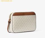  Túi Đeo Chéo Michael Kors Jet Set Large Saffiano Leather Crossbody Bag 35S1GTTC9B Vanila 