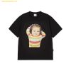 Áo Phông ADLV Baby Face Stripe Headset Sleeve T-Shirt Đen