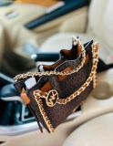  Túi Xách Michael Kors MK Mina Small Logo Crossbody Bag 35H3G4MC1B Màu Nâu Logo 