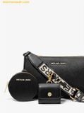  Túi Đeo Chéo Michael Kors Jet Set Saffiano Leather Crossbody Bag with Case for Apple Airpods Pro 35S3GTVC5T Black 