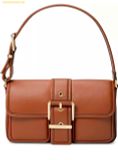  Túi Đeo Vai Michael Kors MK Colby Medium Leather Shoulder Bag - Nâu 