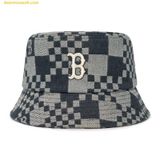  Mũ Bucket MLB Checkerboard Denim-Like Bucket Hat B (Black) 3AHTCC12N-43BKS 
