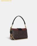  Túi Đeo Vai Coach Mini Grace Crossbody In Signature Canvas CC033 Brown Black Multi 