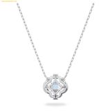  Dây Chuyền, Vòng Cổ Swarovski Una necklace Clover, Blue, Rhodium plated 5642927 