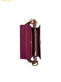  Túi Đeo Chéo Coach Beat 18 Leather Colorblock Gusset Crossbody Tan Electric Red C2449 