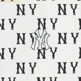  Áo Polo MLB Classic Monogram Full-Panel Pattern Collar T-Shirt NY (Ivory) 3APQM0443-50IVS 