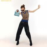  Túi Đeo Chéo Find Kapoor Marty Bag 18 Lizard Brown Sky Blue 